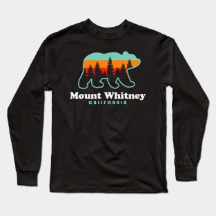 Mount Whitney Hike California Mt Whitney Souvenir Long Sleeve T-Shirt